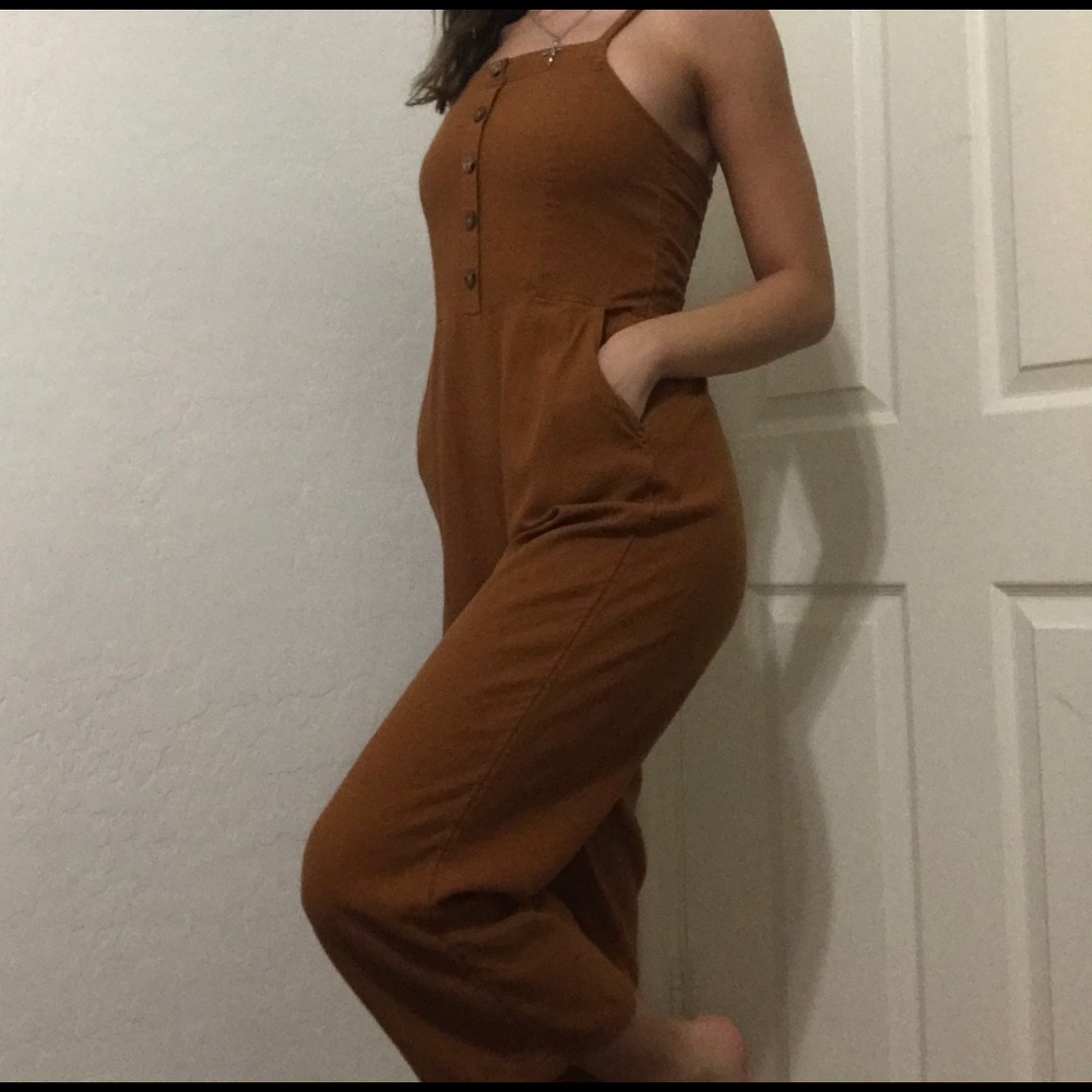 american eagle burnt orange jumper